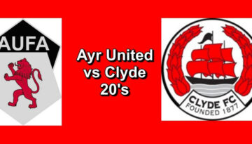 ayr united vs clyde fc 20's
