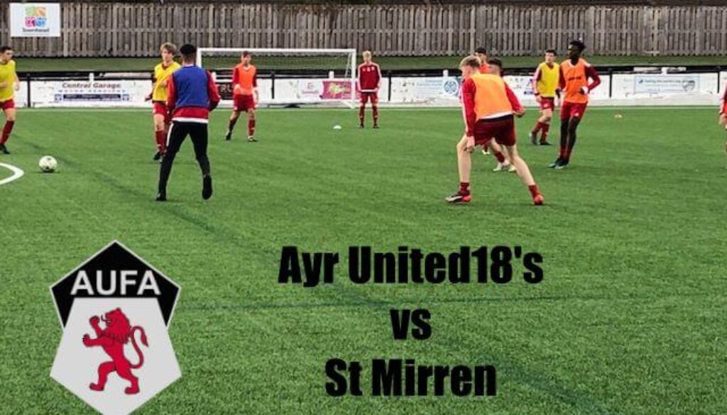 boys 18's vs st mirren warming up
