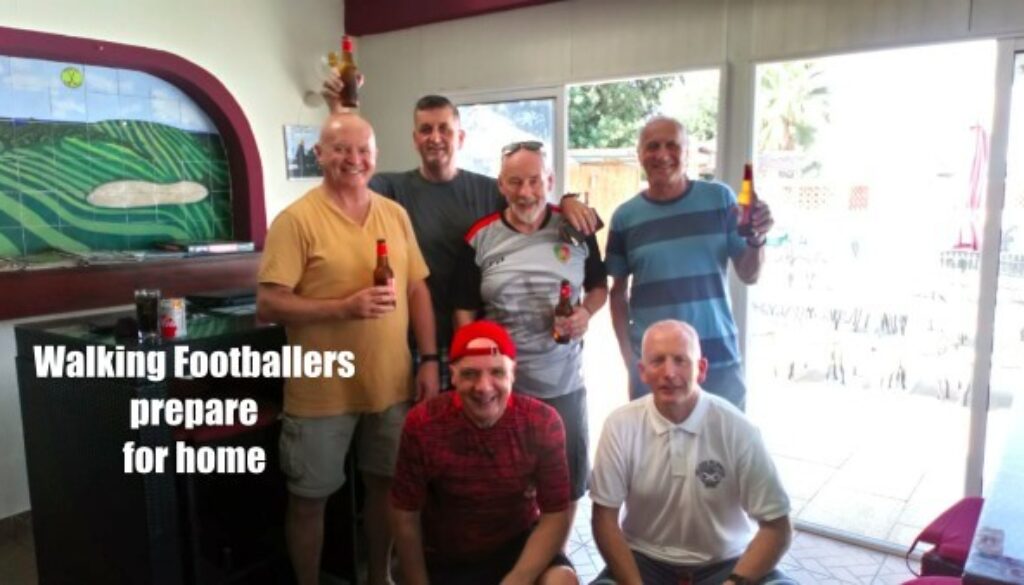 Walking Footballers Day 5 prepare for home