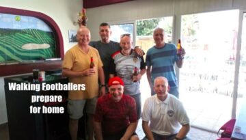 Walking Footballers Day 5 prepare for home