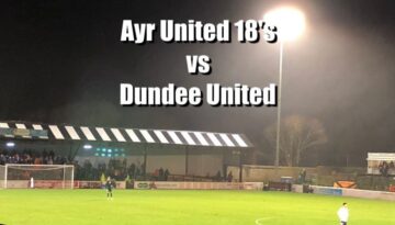 ayr united 18's vs dundee united stadium